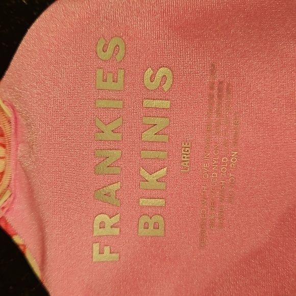 💕FRANKIES BIKINIS💕 Kailyn String Bikini Bottom ~ Rose Bouquet Large L NWT - Picture 8 of 11